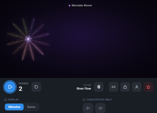 Mandala Bloom in-session preview
